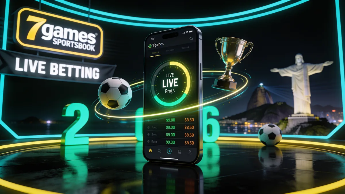 Aplicativo Móvel 7Games para jogadores no Brasil
